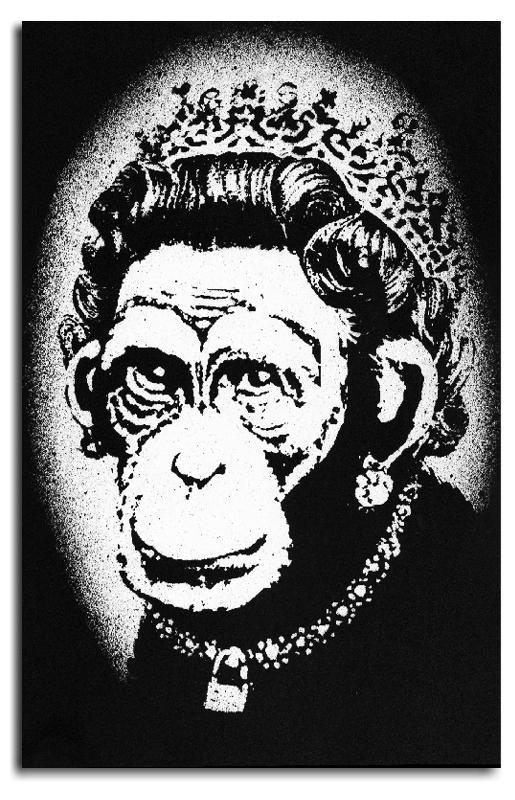 Banksy Monkey Queen